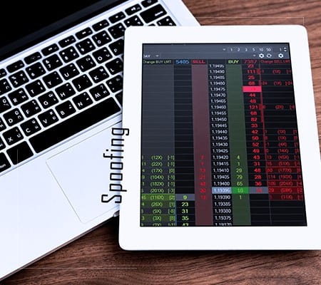 How to identify spoofing in the ATAS order book.